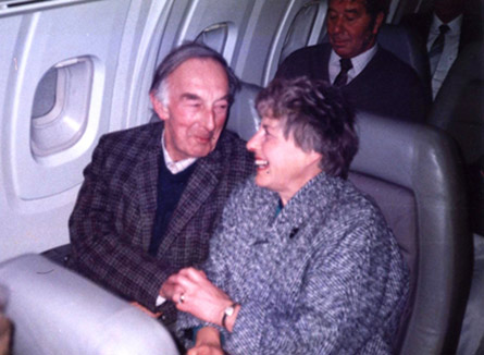 Bruce Collings and Audrey on Concorde