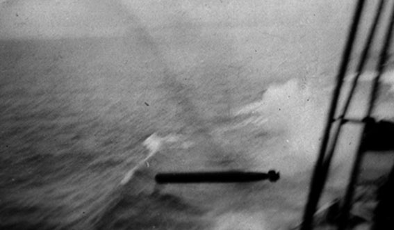 Practice torpedo firing