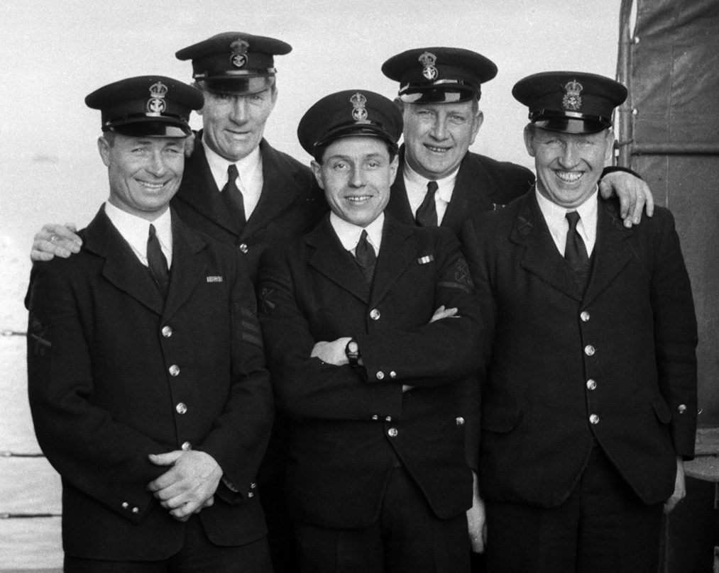 Perry Officers on HMS MIddleton