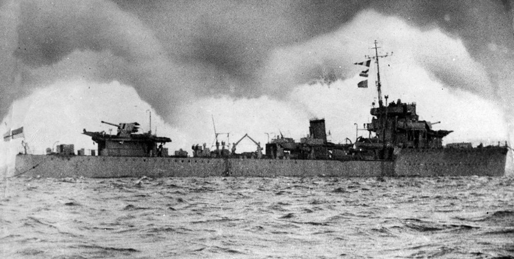 HMS Venomous, Irish Sea, 1944