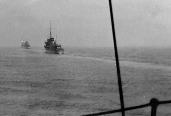 On exercises in the Firth of Forth in 1939