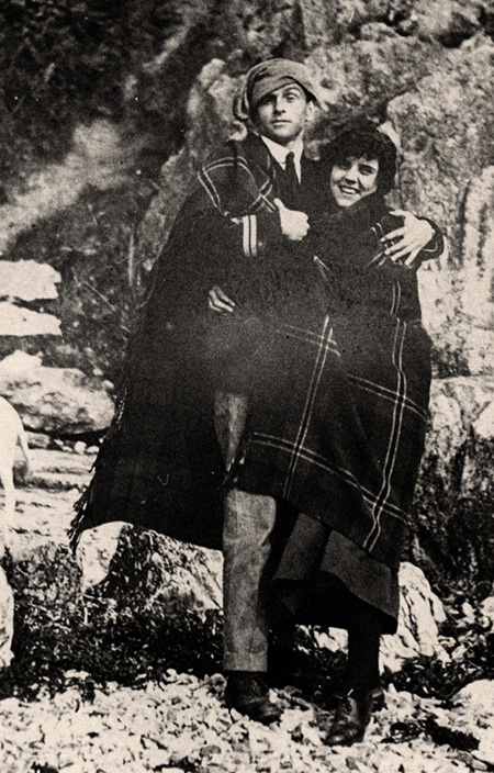 Eric ufnell on holiday in CoDonegal with his young wife, 1916