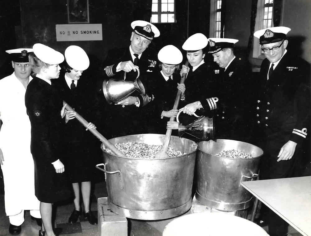 Mixing the Christmas Pudding at HMS Heron (RNAS Yeovilton)