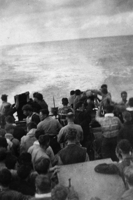 Burial of HECLA survivors at sea