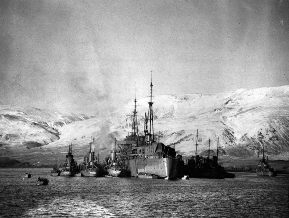 HMS Hecla at Havelfjord