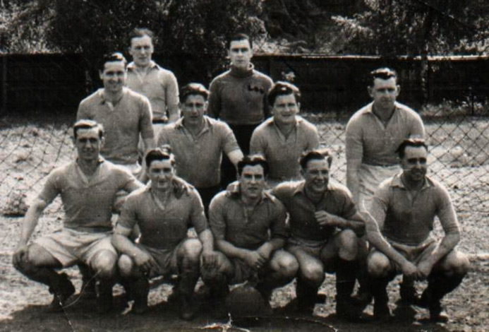 The HMS Valorous football team