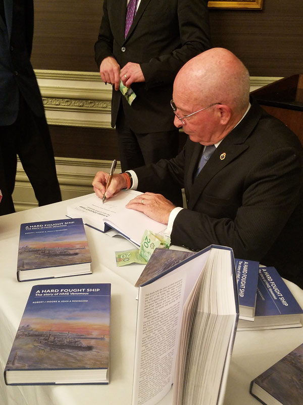 Signing books at the RCMI in Toronto Canada on 6 March 2019