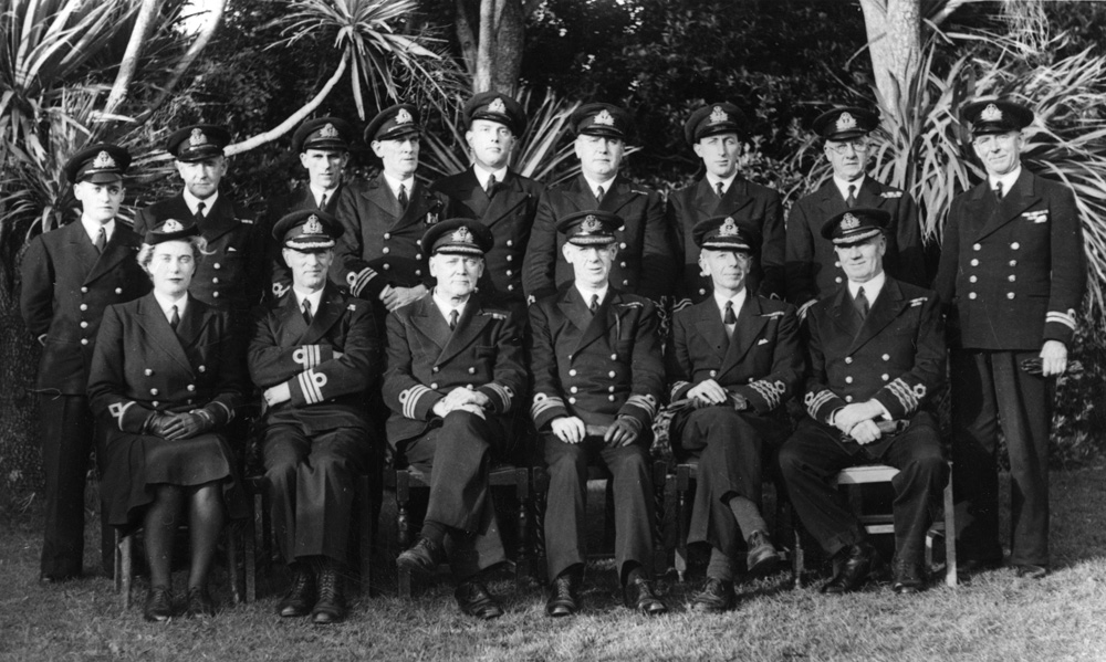 Officers at HMS Forte, c1943