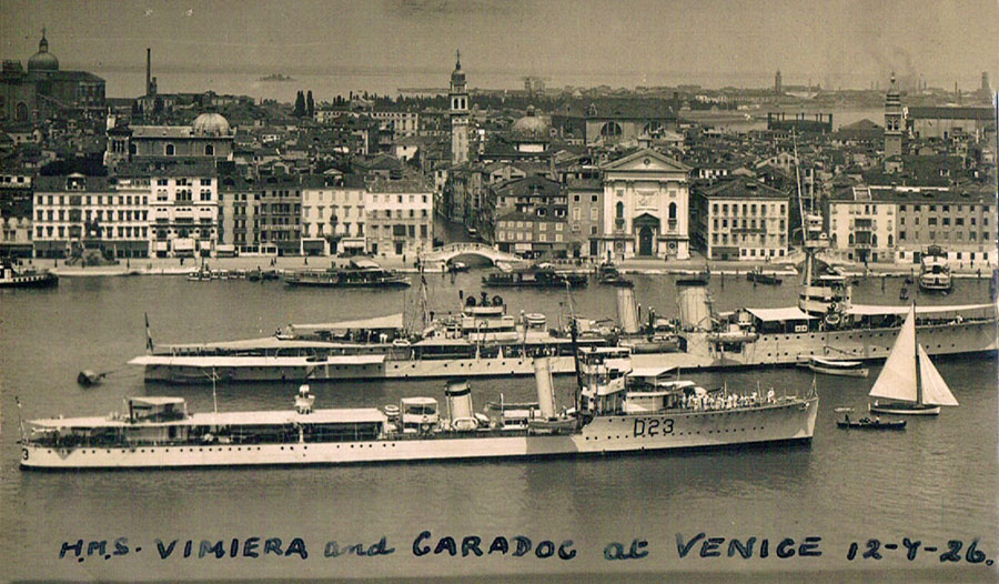HMS Vimiera and HMS Caradoc, Venice