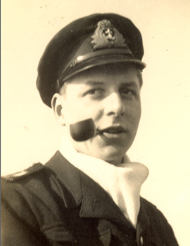 Sub Lt. Miroslav S. Lansky RNVR in June 1945