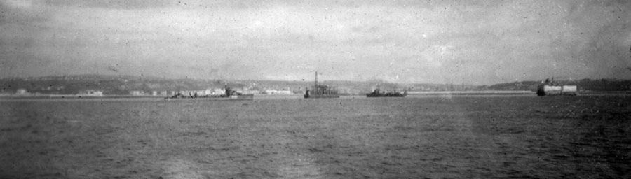 The destroyers outside Boulogne on the 23 May 1940