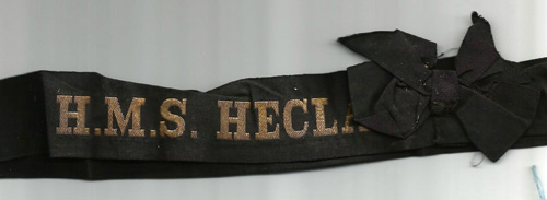 cap ribbon for HMS Hecla