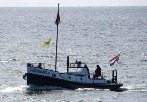 Restored ZEEMANSHOOP at sea on 13 May 2015