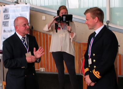 Lt Chris Chew RN, CO of HMS Trumpeter, 14 May 2015, Scheveningen, NL