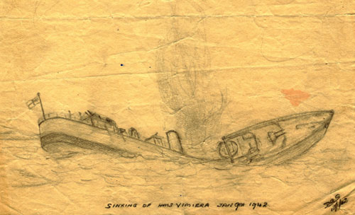HMS Vimiera sinking